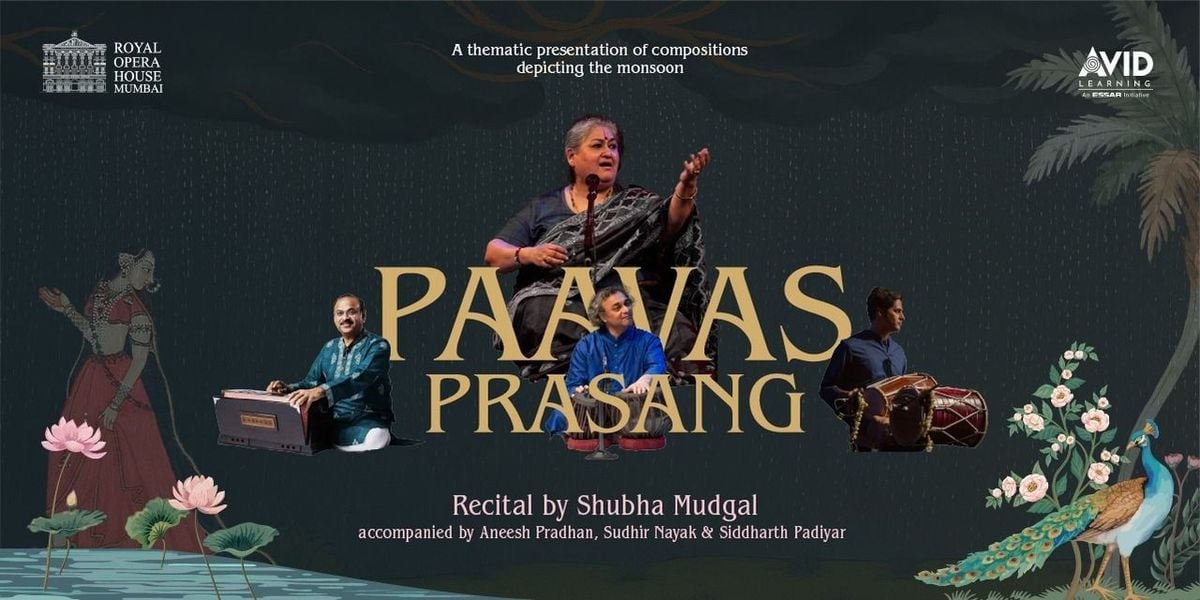 Paavas Prasang: A Monsoon Recital by Shubha Mudgal, 12 September | Event in Mumbai | AllEvents