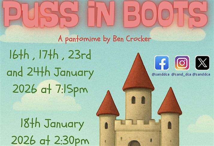 Puss in Boots 16th January 2026, 16 January | Event in Sheffield | AllEvents