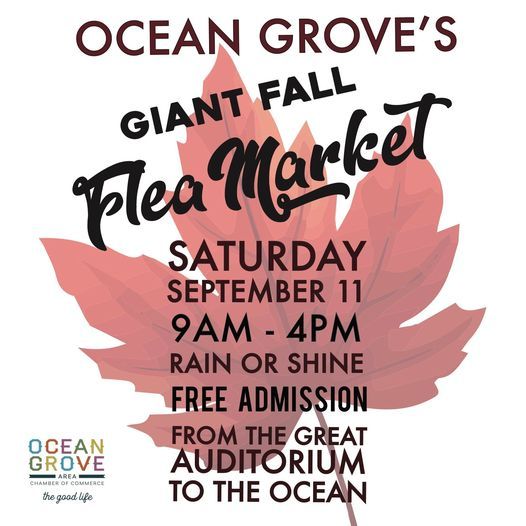 Giant Fall Flea Market Ocean Ptwy Ocean Grove Nj 07756 United States September 11 2021 Allevents In Ocean Grove Calendar Of Events 2022