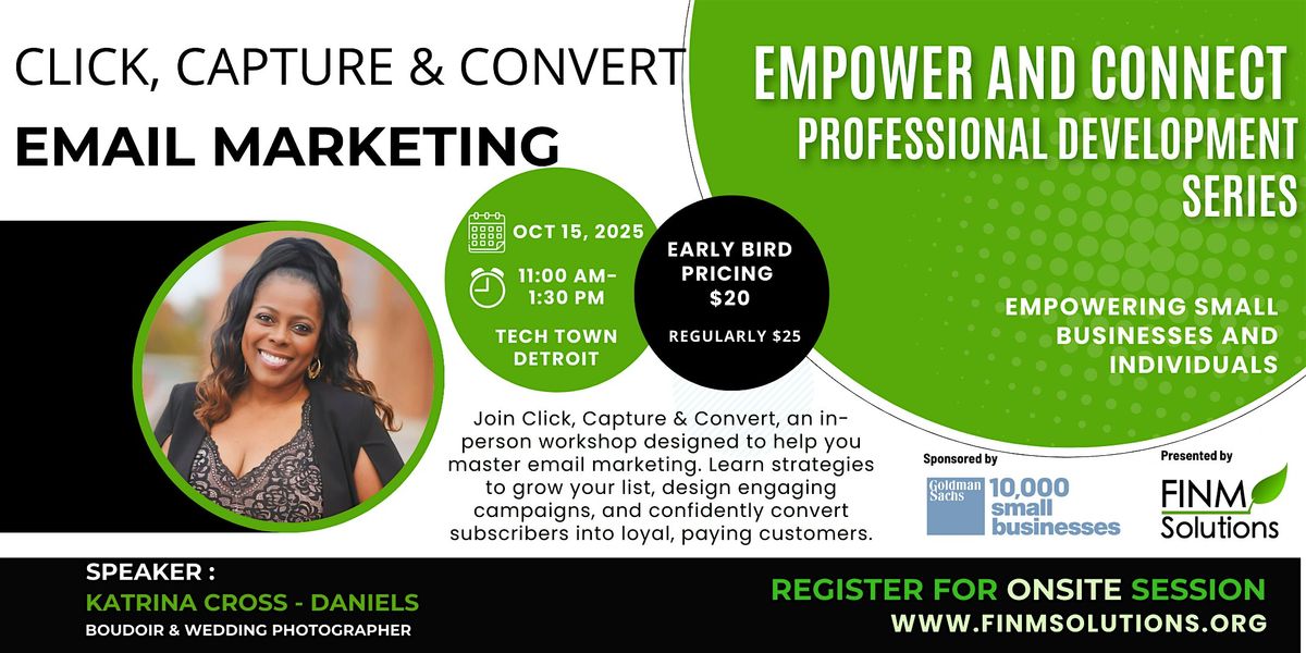 Click, Capture & Convert, 15 October | Event in Detroit | AllEvents