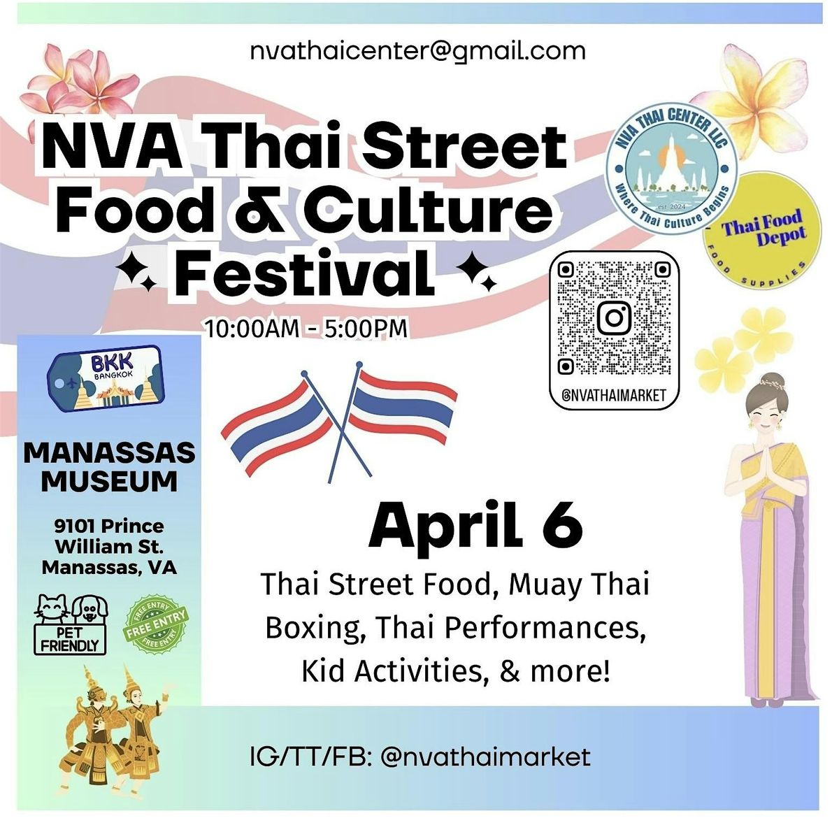 NVA Thai Street Food & Culture Festival, 6 April | Event in Manassas | AllEvents