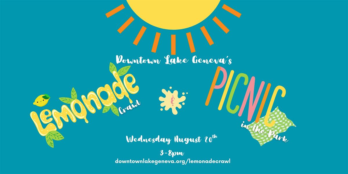 Downtown Lake Geneva's Lemonade Crawl & Picnic in the Park, 20 August | Event in Lake Geneva | AllEvents