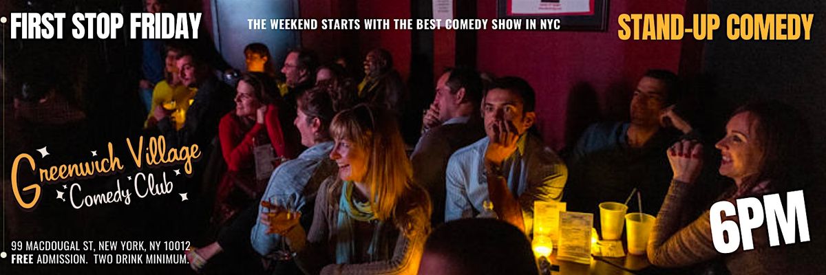 Happy Hour Free Comedy Show in NYC - First Stop Friday, 23 May | Event in New York | AllEvents