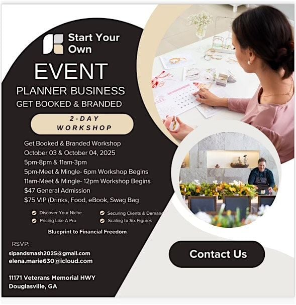 Event Planner Business Workshop, 3 October | Event in Douglasville | AllEvents