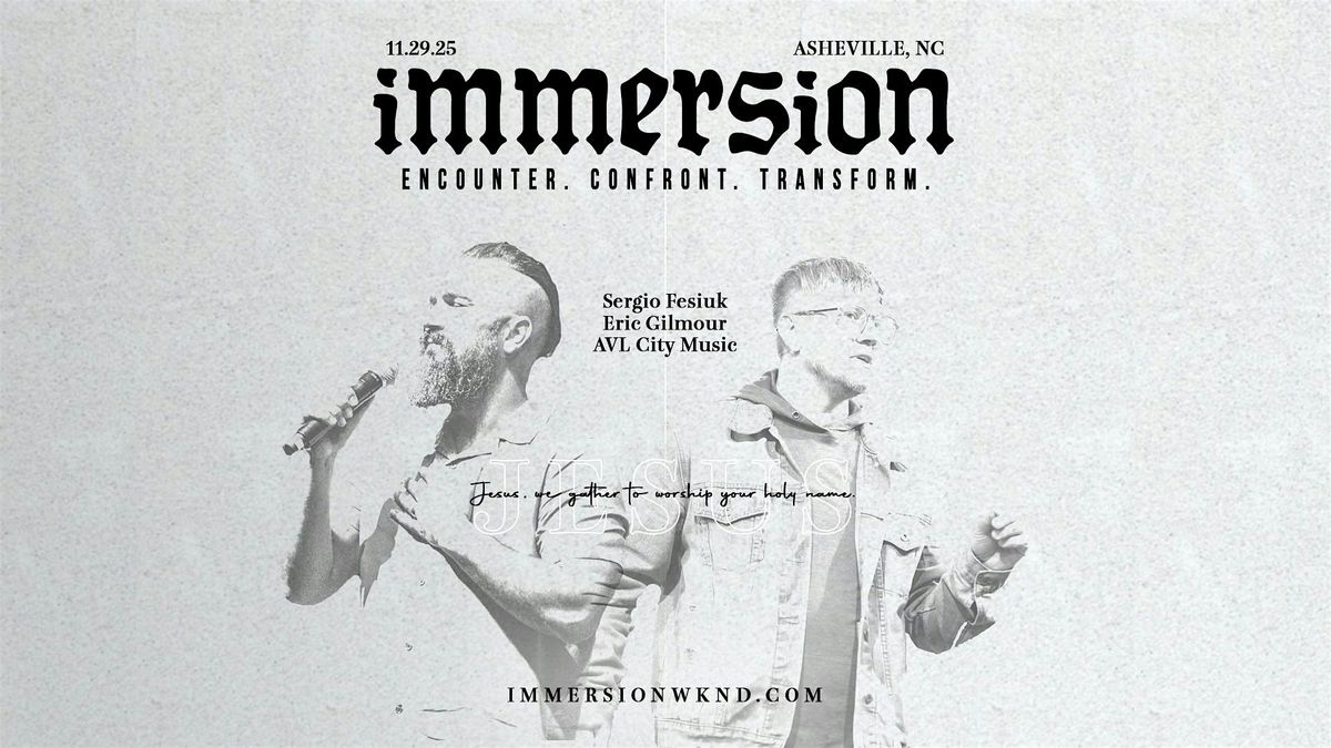 IMMERSION '25, 29 November | Event in Arden | AllEvents