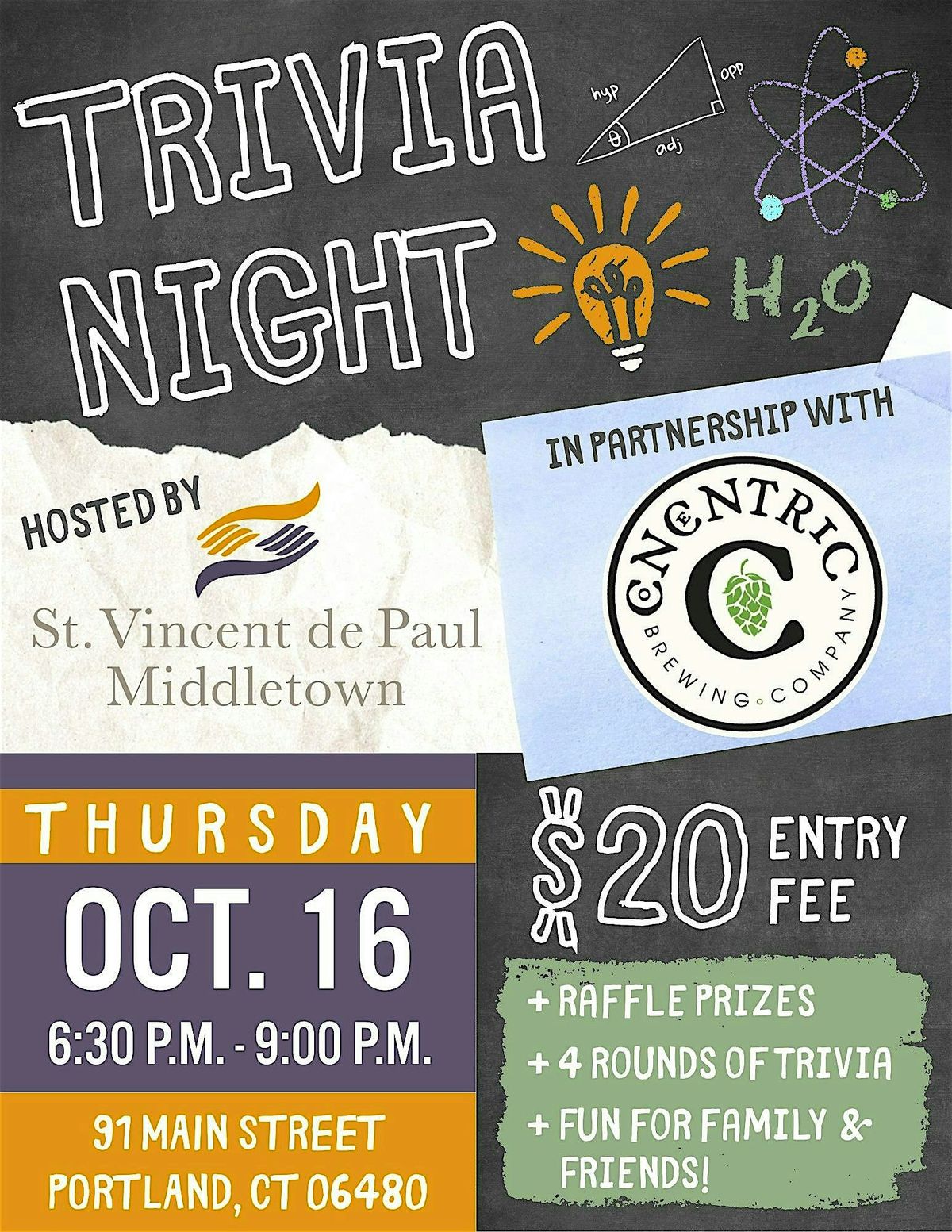 SVDM Trivia Night at Concentric Brewing, 16 October | Event in Portland | AllEvents