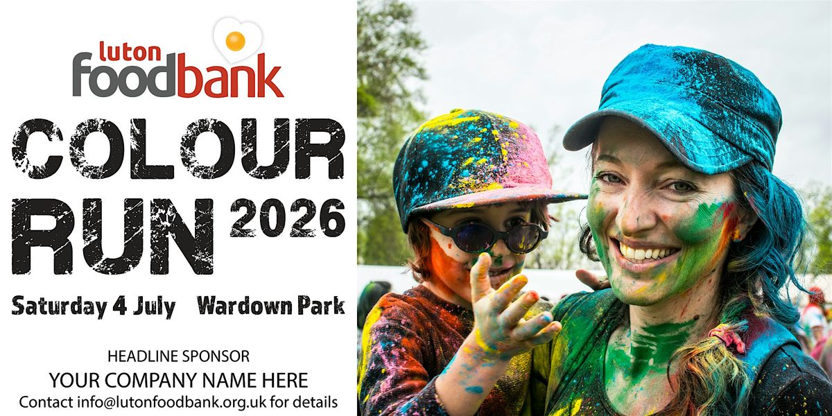 Luton Foodbank 2026 5k Charity Colour Run, Wardown Park (at the boat ...
