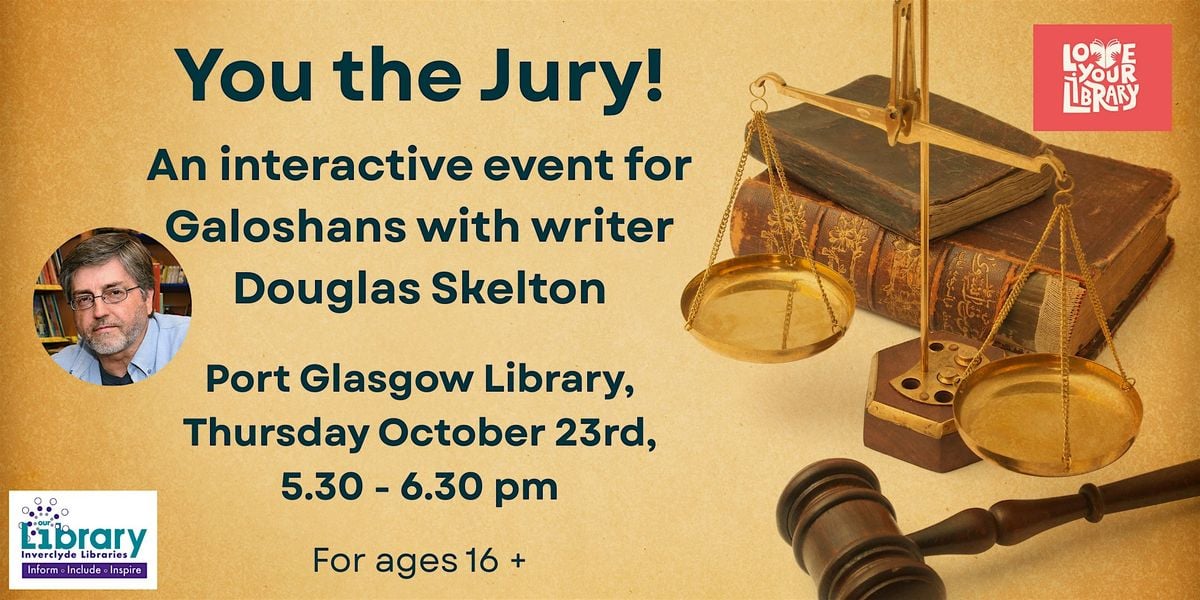 You the Jury, 23 October | Event in Port Glasgow | AllEvents