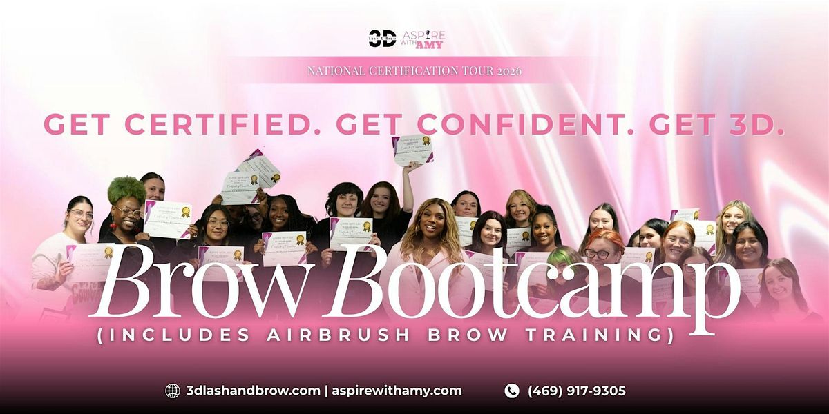 Brow Bootcamp Certification - Dallas, TX (Jan 10-11), 10 January | Event in Dallas | AllEvents