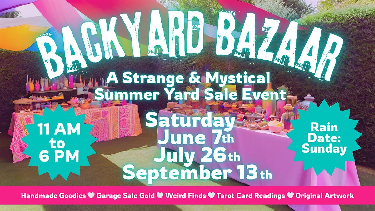 Backyard Bazaar, 7 June | Event in Dearborn | AllEvents