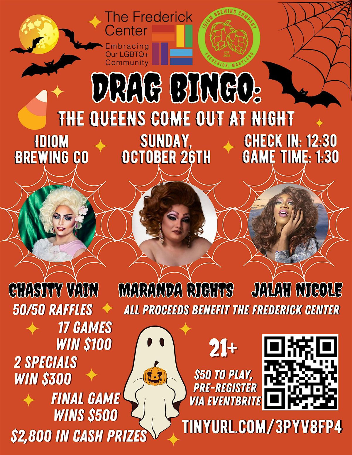 Drag Bingo: The Queens Come Out at Night!, 26 October | Event in Frederick | AllEvents