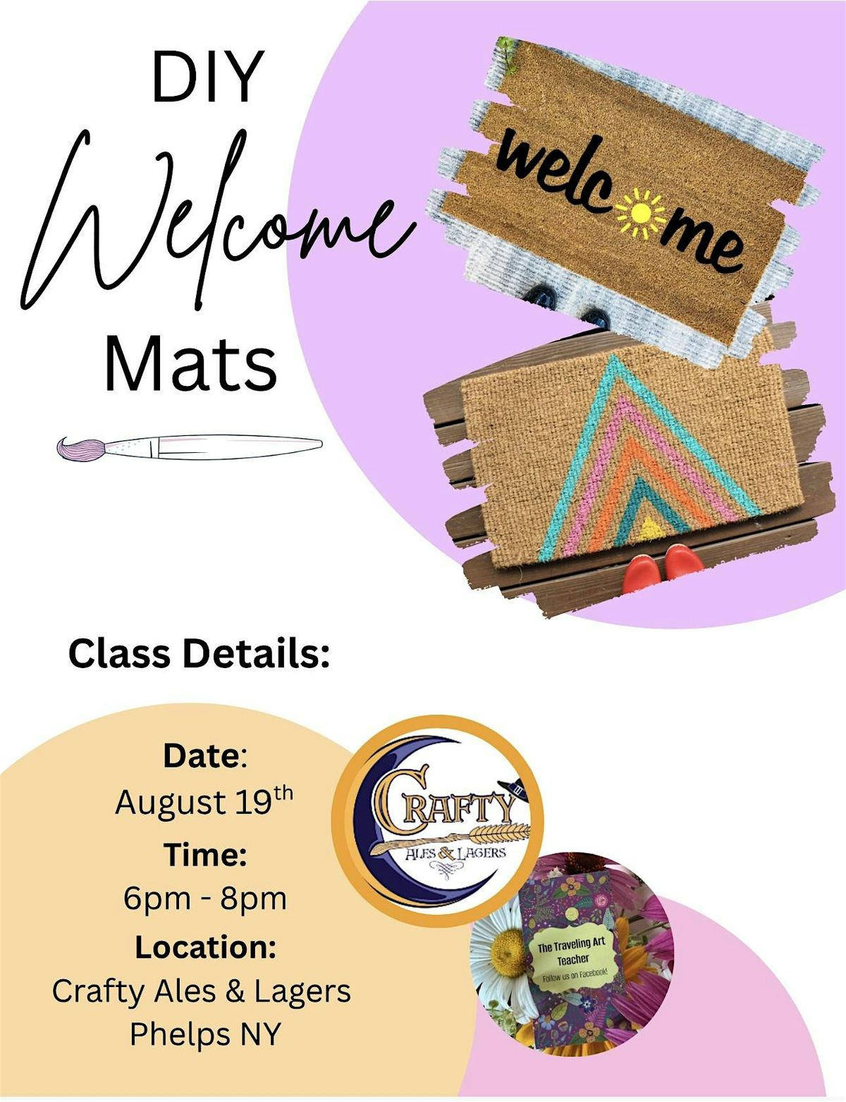 DIY Welcome Mats, 19 August | Event in Phelps | AllEvents