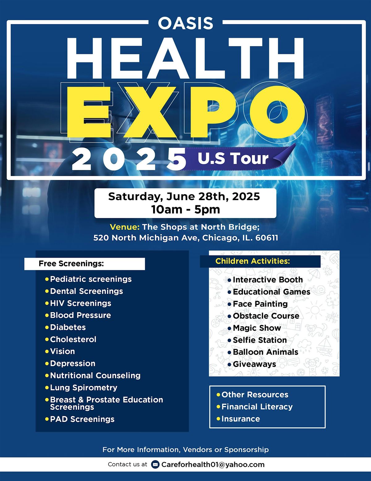Oasis Health  Expo 2025, 28 June | Event in Chicago | AllEvents