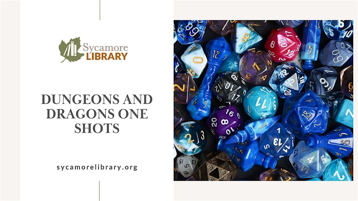 Dungeons and Dragons One Shots, 20 September | Event in Sycamore | AllEvents