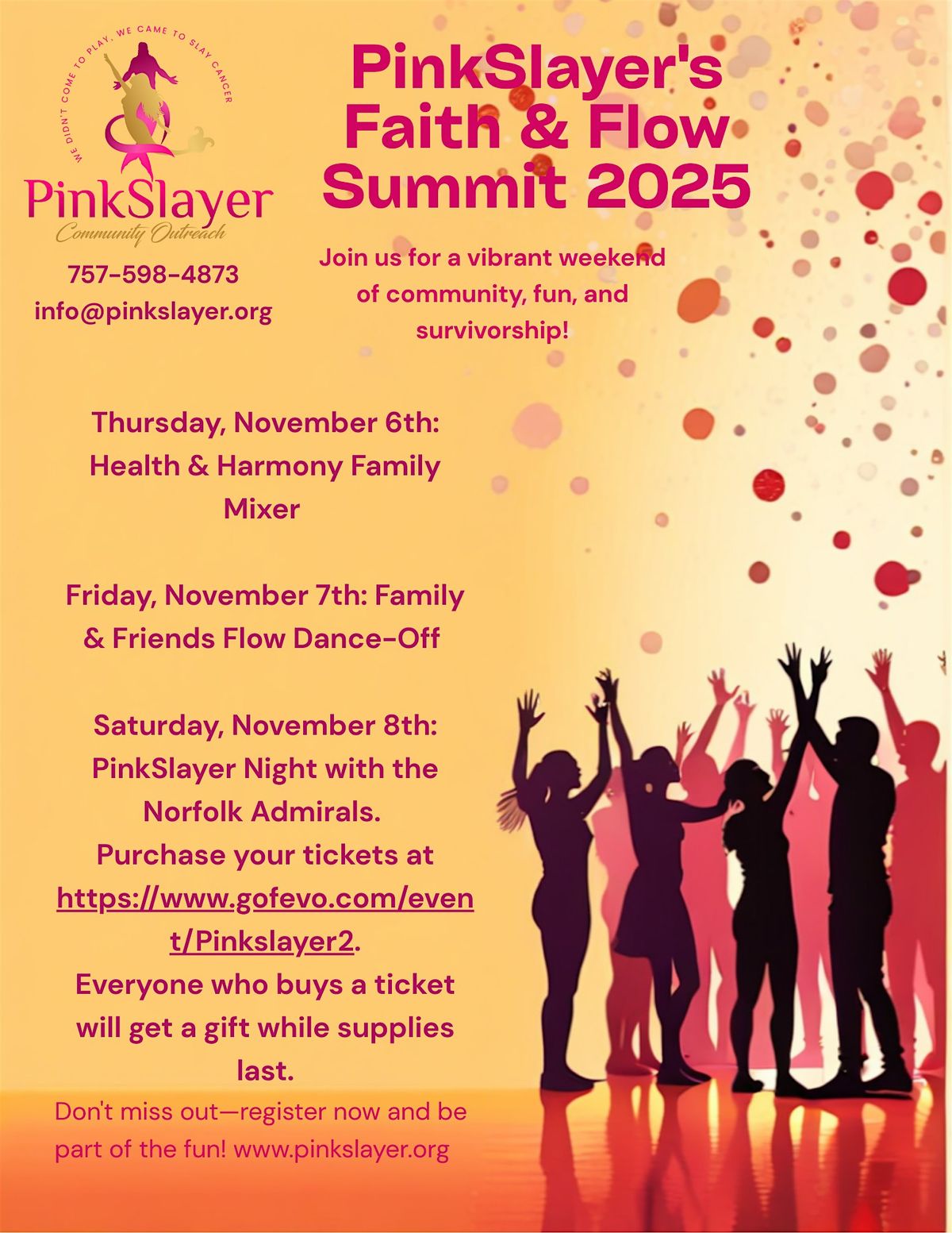 PinkSlayer Faith & Flow Summit, 6 November | Event in Suffolk | AllEvents
