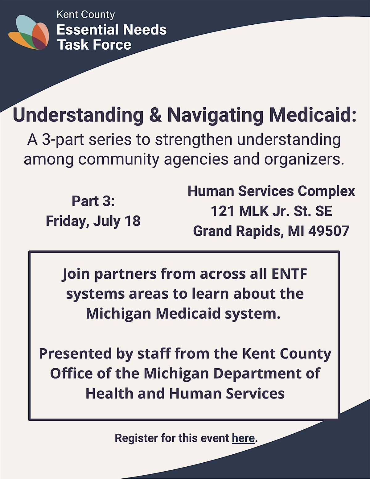 Understanding & Navigating Medicaid: Part 3, 18 July | Event in Grand Rapids | AllEvents