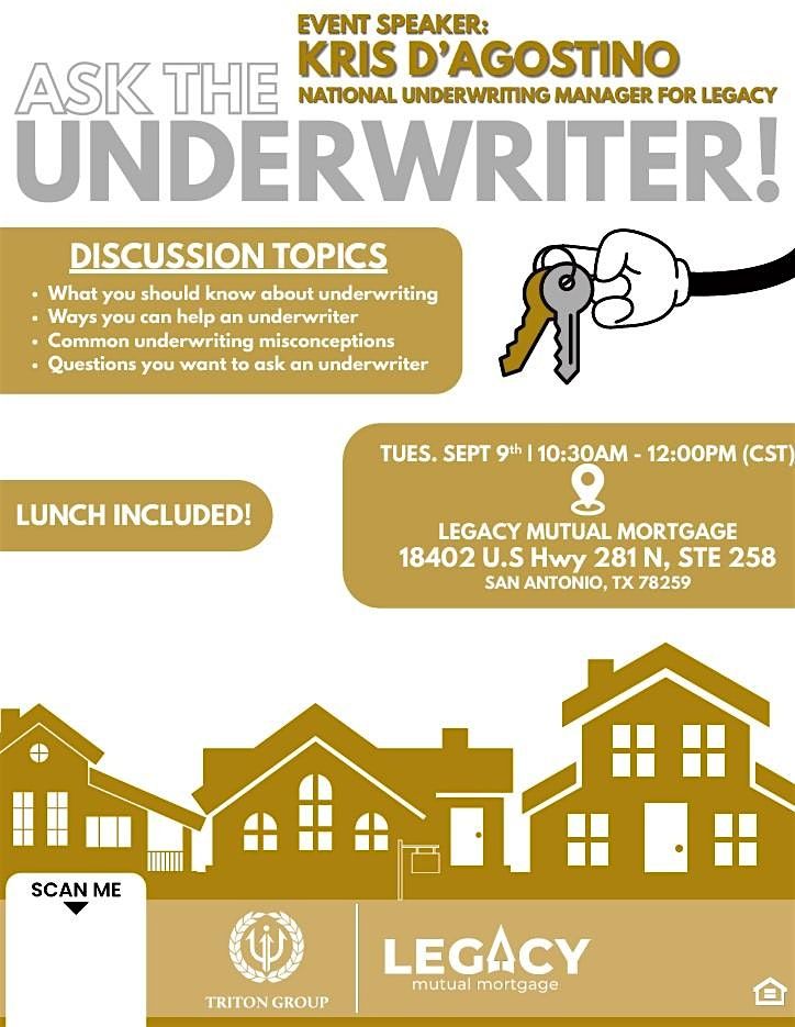 Ask The Underwriter!, 9 September | Event in San Antonio | AllEvents