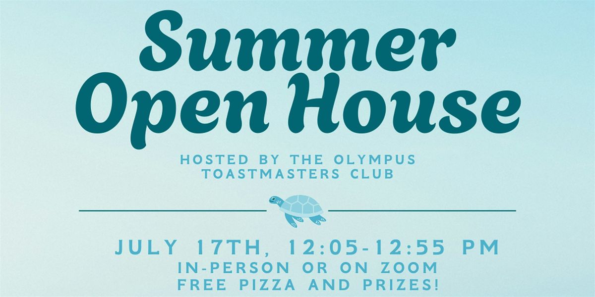 Olympus Toastmasters Summer Open House, 17 July | Event in Olympia | AllEvents