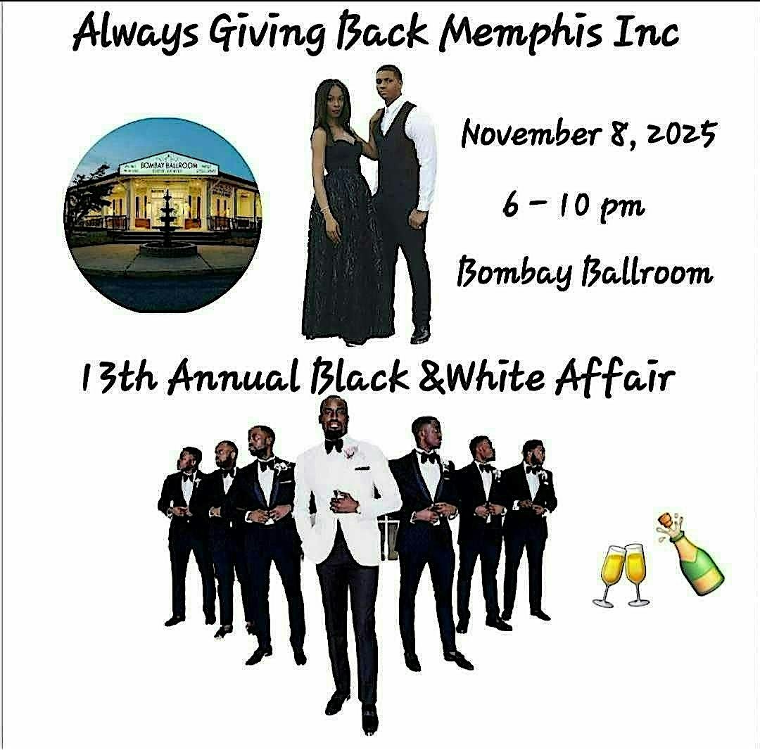 13th Annual Black & White Affair Banquet Fundraiser, 8 November | Event in Cordova | AllEvents