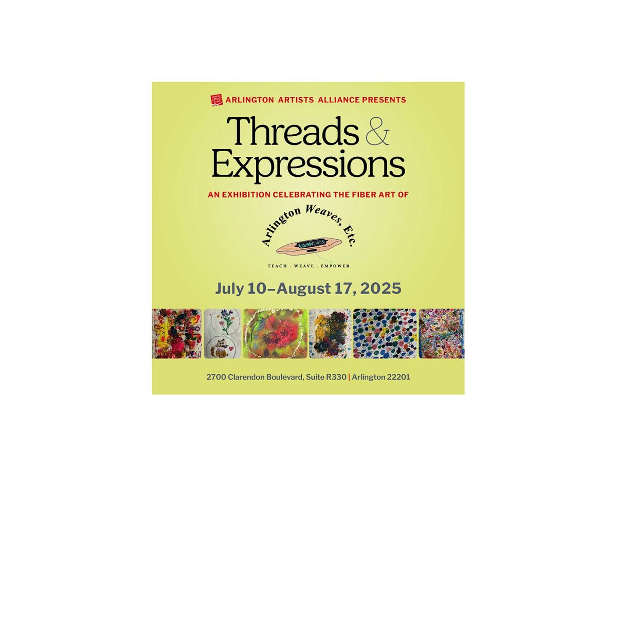 Threads & Expressions, 10 July | Event in Arlington | AllEvents