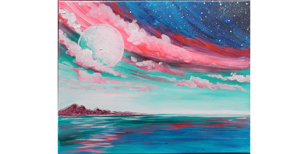 Moon Island - Paint and Sip in Tyler | Classpop!™, 9 August | Event in Tyler | AllEvents