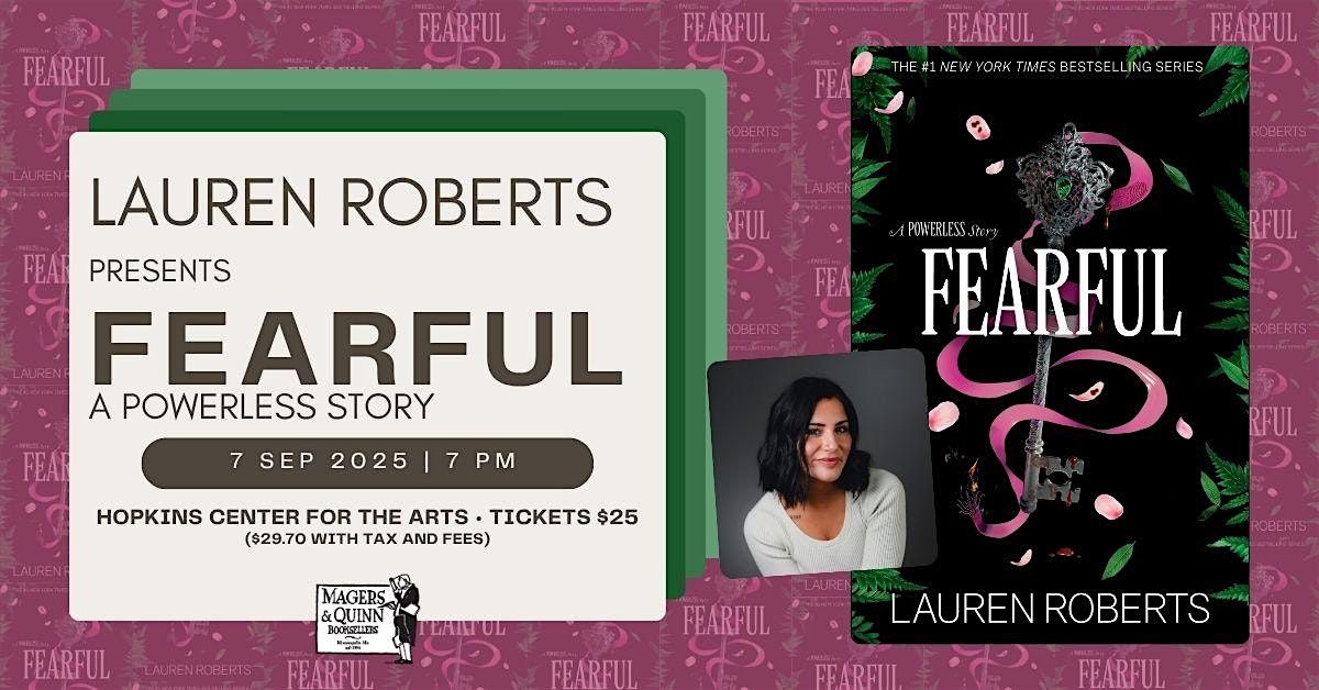 Lauren Roberts presents Fearful: A Powerless Story, 7 September | Event in Hopkins | AllEvents