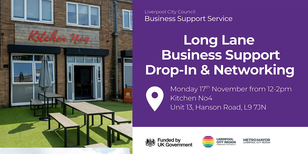 Long Lane: Business Support Drop-In & Networking, 17 November | Event in Liverpool | AllEvents