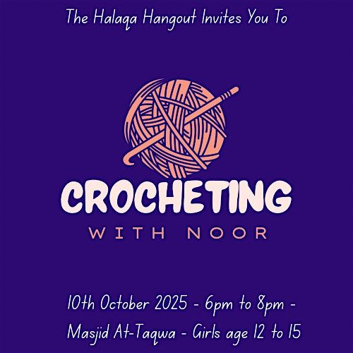 Crocheting with Noor, 10 October | Event in Newcastle-under-Lyme | AllEvents