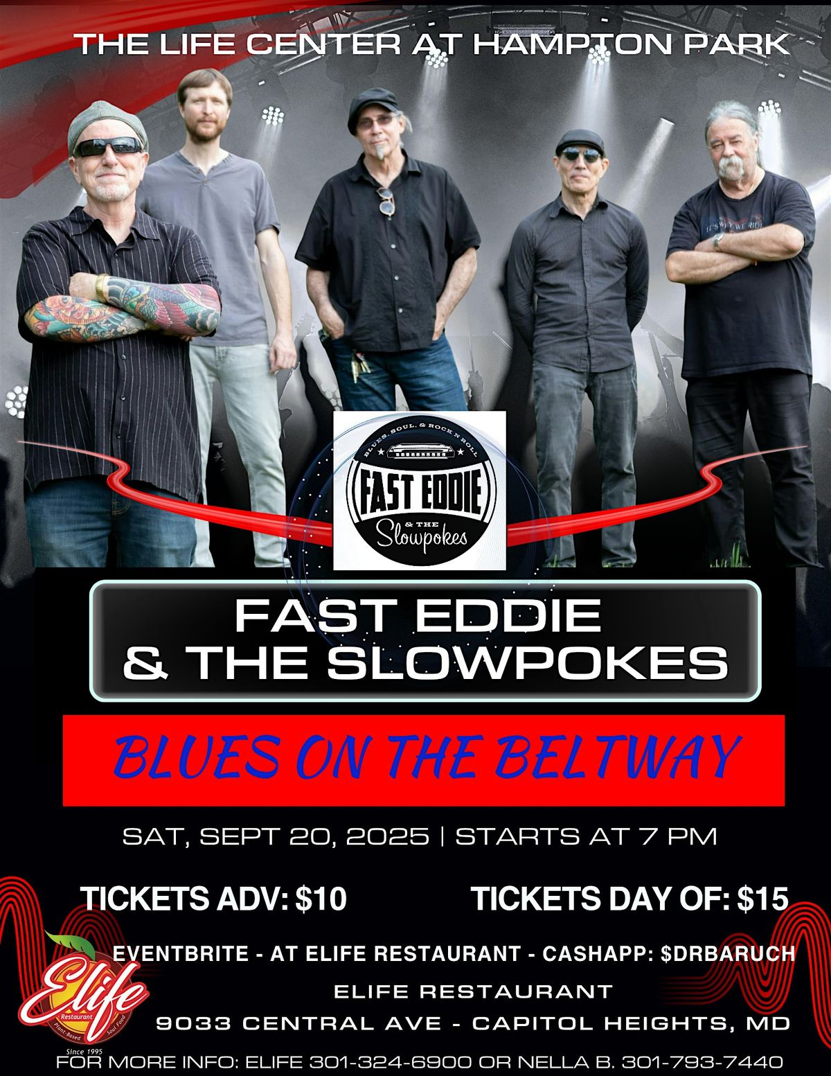 Fast Eddie and the Slowpokes at ELife, 20 September | Event in Capitol Heights | AllEvents