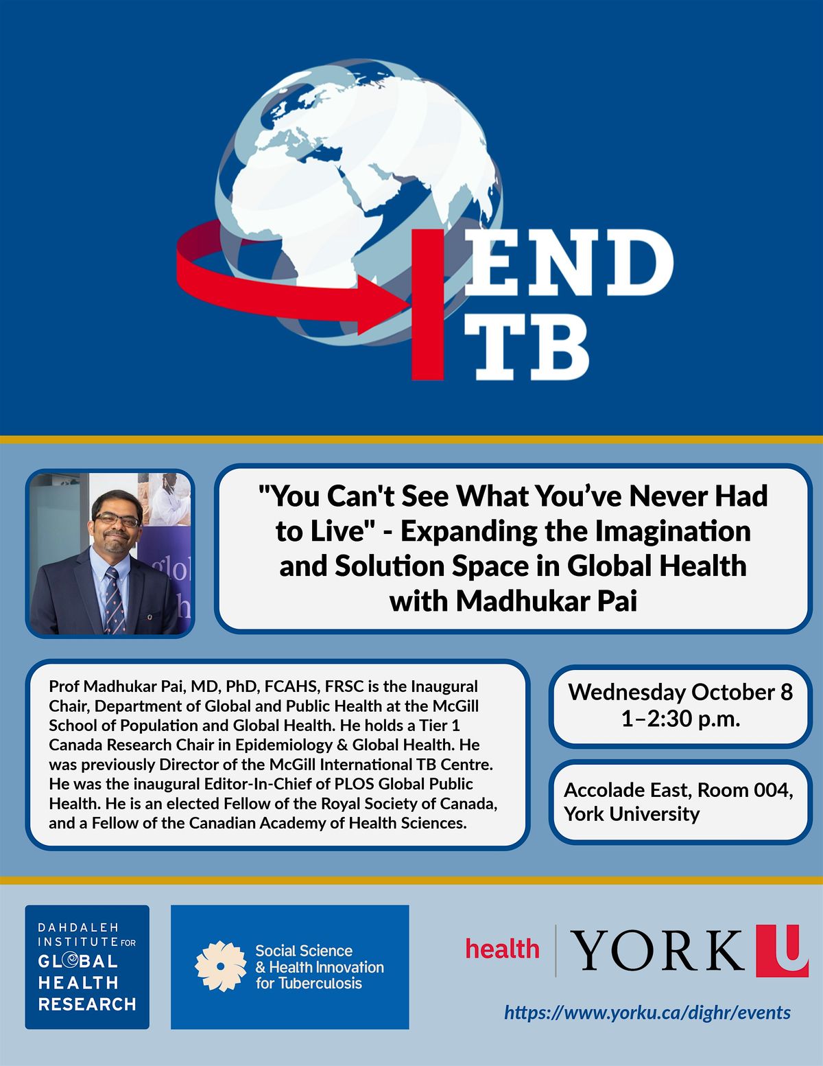 Expanding the Imagination & Solution Space in Global Health, 8 October | Event in Toronto | AllEvents