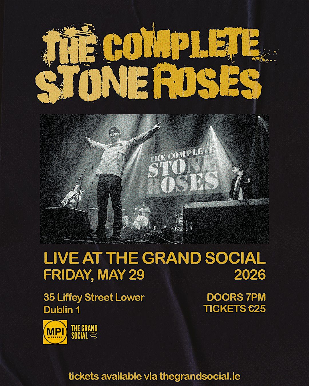 The Complete Stone Roses Live at The Grand Social, 29 May | Event in Dublin 1 | AllEvents