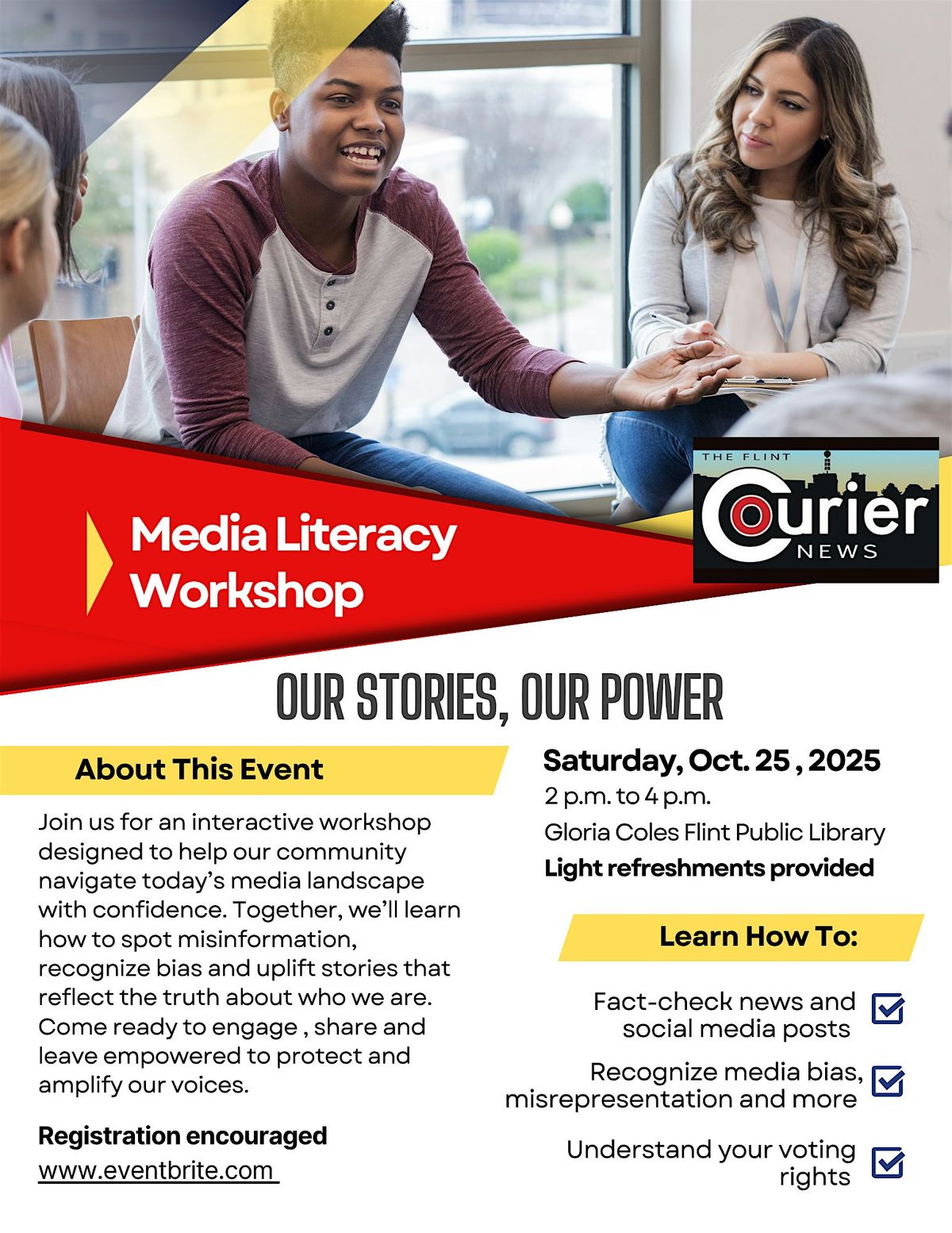 Media Literacy Workshop in Flint, MI, 25 October | Event in Flint | AllEvents