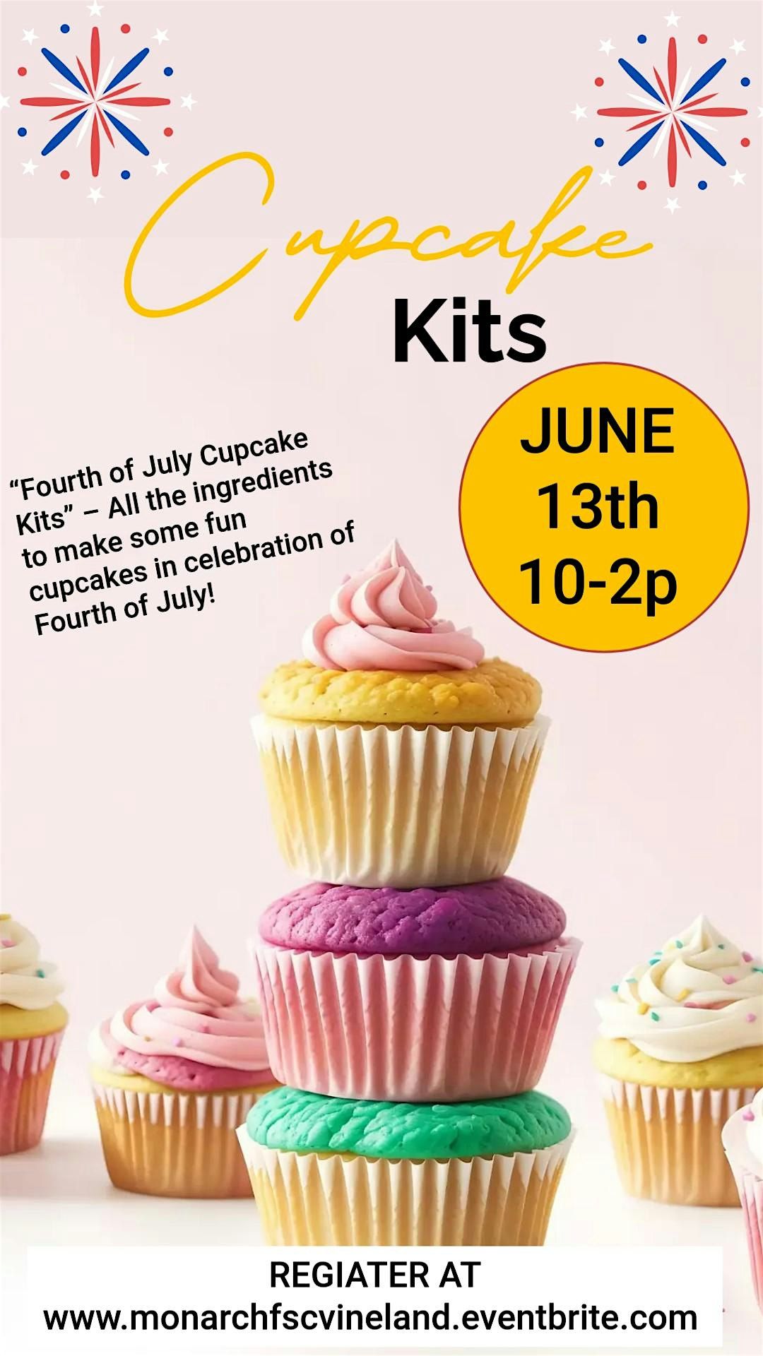 4th of July Cupcake Kits (pickup), 18 June | Event in Vineland | AllEvents