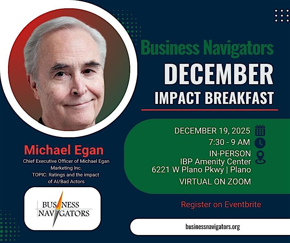 December [In-Person] Impact Breakfast, 19 December | Event in Plano | AllEvents