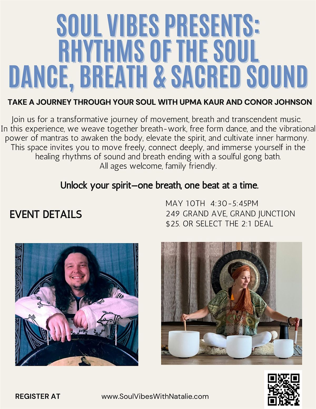 Rhythms of the Soul: Dance, Breath & Sacred Sound, 10 May | Event in Grand Junction | AllEvents