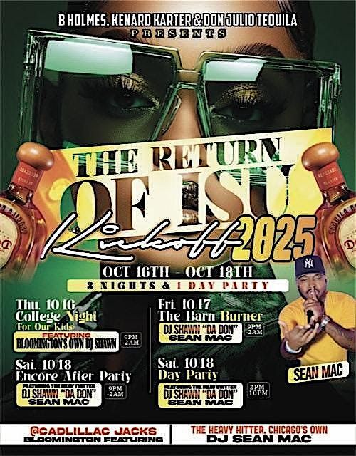 ISU KICKOFF RETURNS 2025 HOMECOMING WEEKEND OCT 16, 17 & 18, 18 October | Event in Bloomington | AllEvents