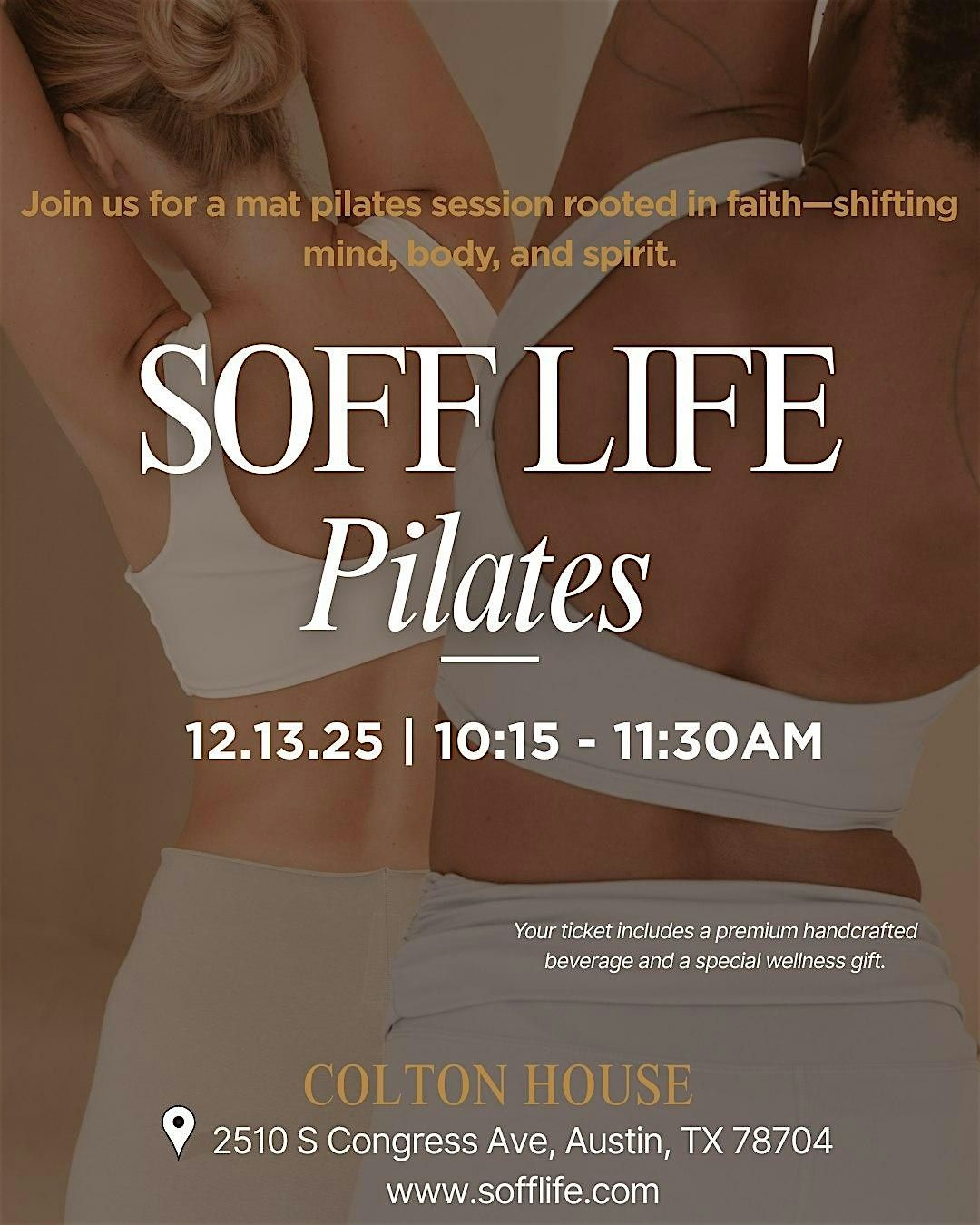 SOFF Life Pilates: Saturdays at Colton House, 13 December | Event in Austin | AllEvents
