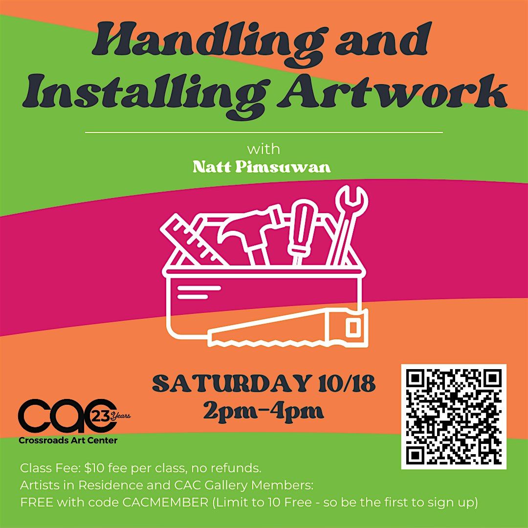 Handling and Installing Artwork, 18 October | Event in Richmond | AllEvents