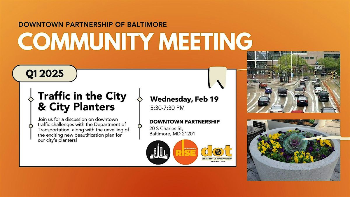 DPOB Q1 Community Meeting: Traffic and Planters, Downtown Partnership ...