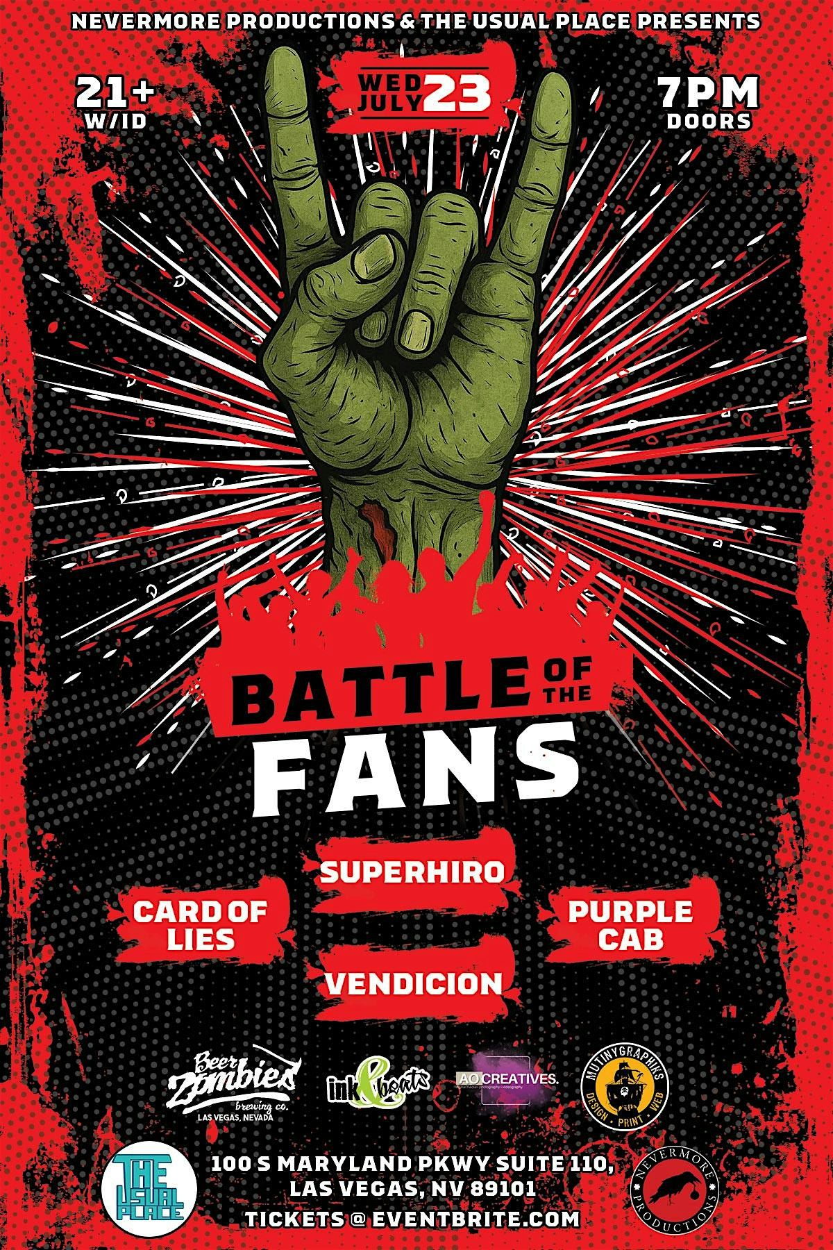 Battle of The Fans ROUND 1 at The Usual Place, 23 July | Event in Las Vegas | AllEvents