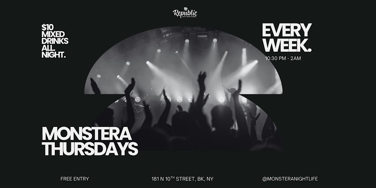 MONSTERA THURSDAYS | OPEN FORMAT NIGHT, 11 December | Event in Brooklyn | AllEvents