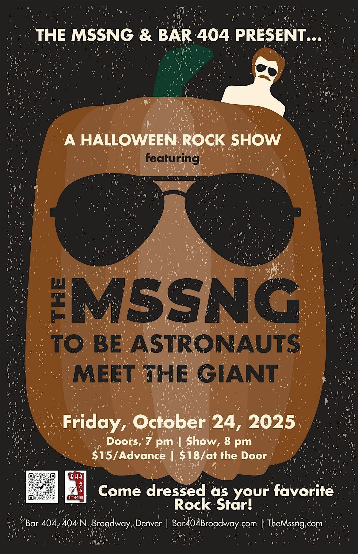 The MSSNG, To Be Astronauts and Meet the Giant, 24 October | Event in Denver | AllEvents