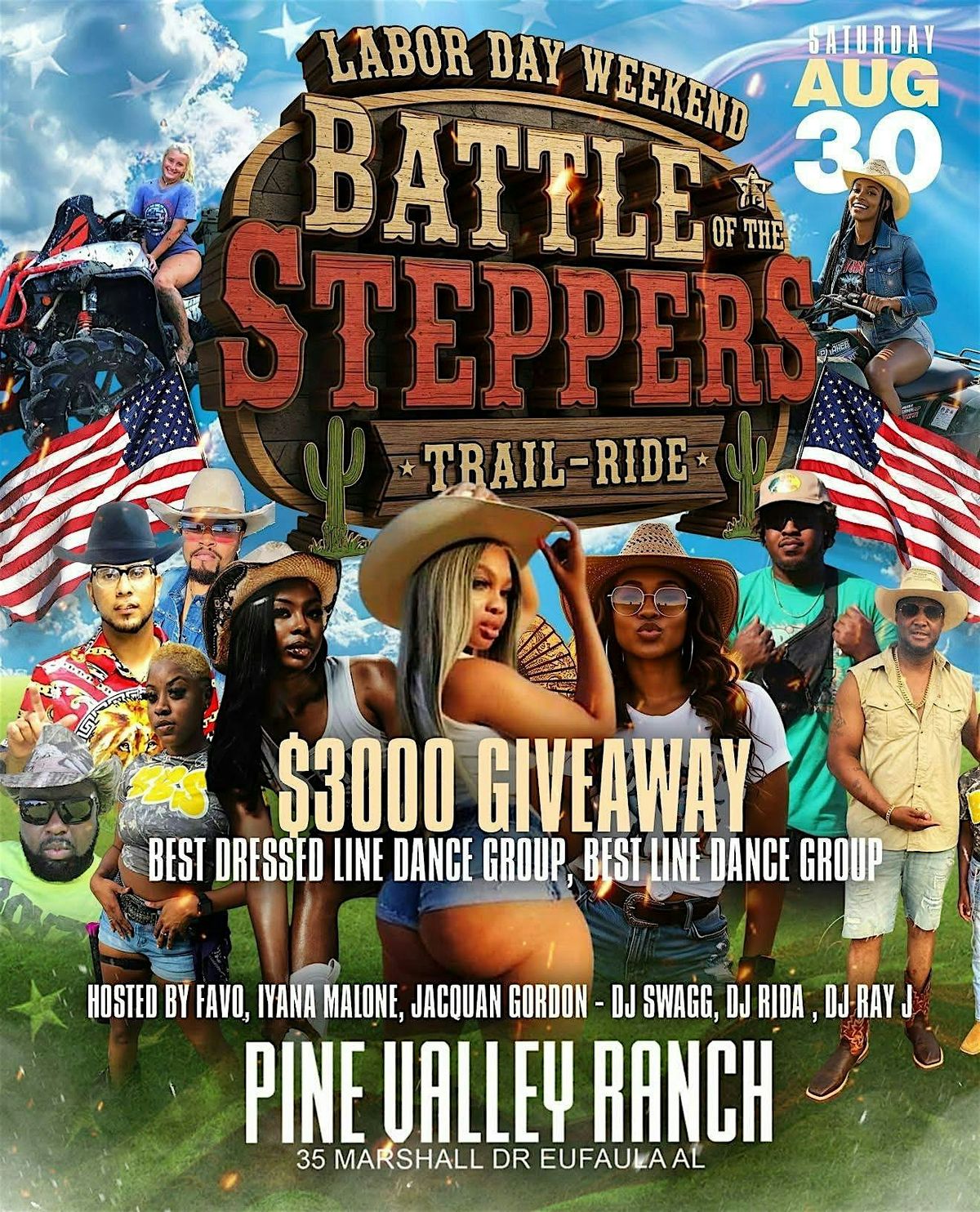 PINE VALLEY RANCH (BATTLE OF THE STEPPERS) LABOR DAY WEEKEND TRAIL RIDE ‼️, 30 August | Event in Eufaula