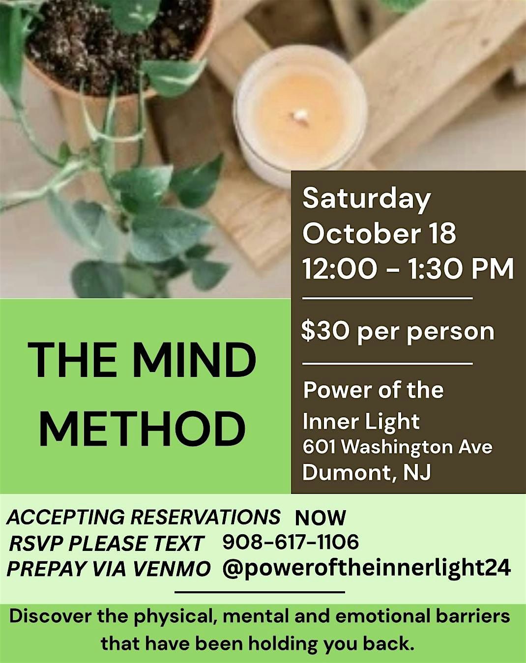 The Mind Method, 18 October | Event in Dumont | AllEvents
