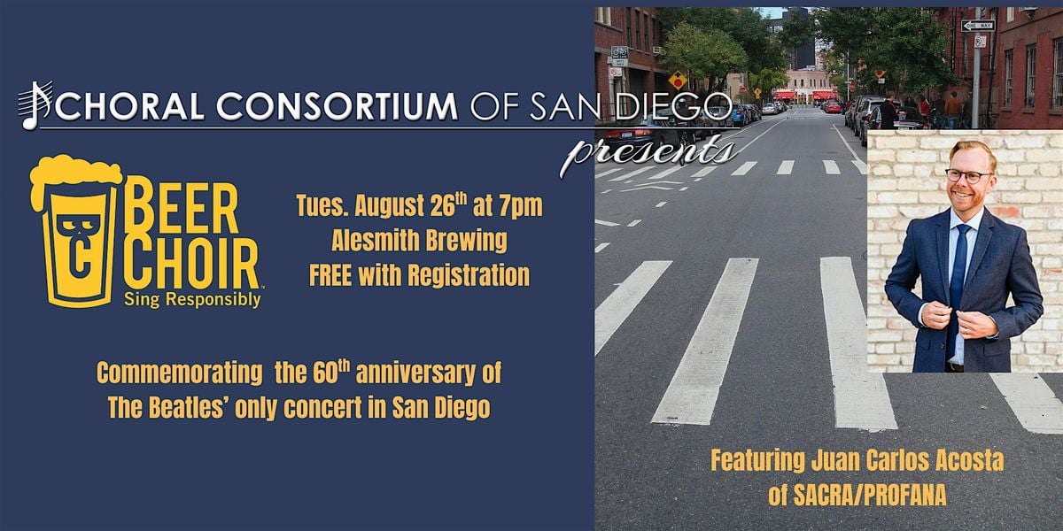 Beer Choir San Diego: Grab a Pint in Honor of the Beatles!, 26 August | Event in San Diego | AllEvents