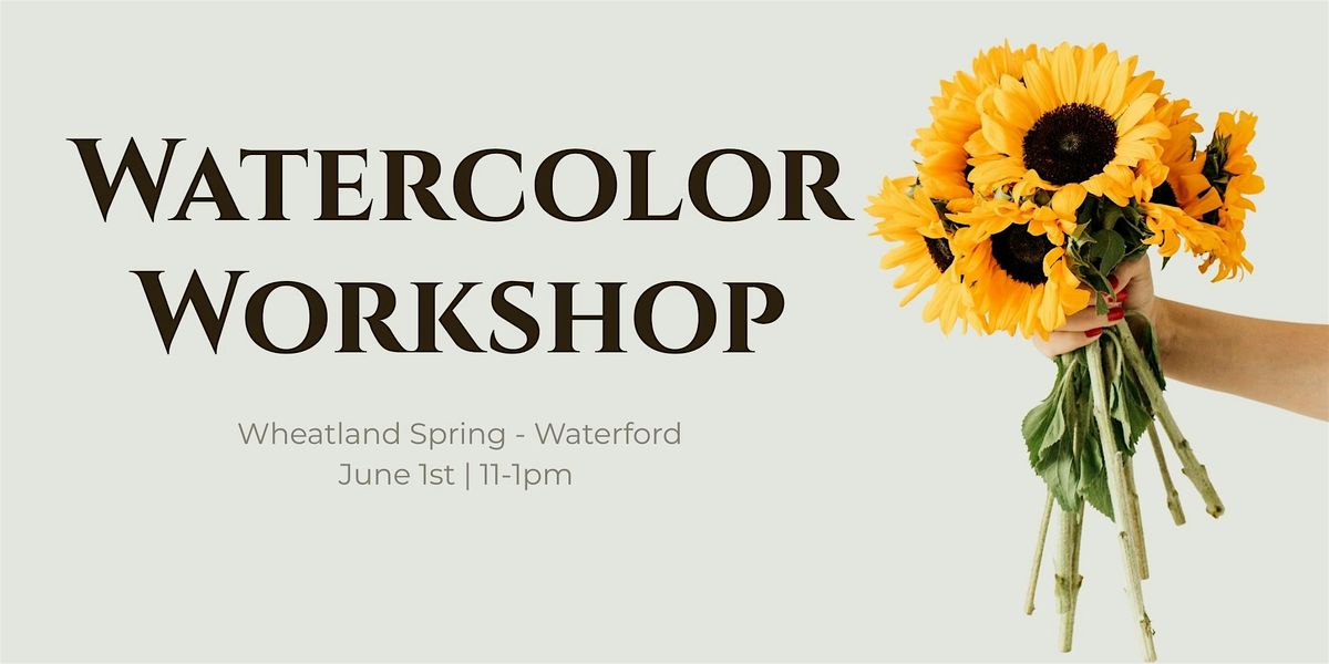 Watercolor Workshop - Sunflowers, 1 June | Event in Waterford | AllEvents