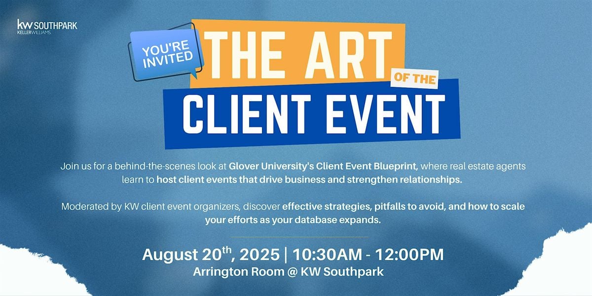 The Art of the Client Event, 20 August | Event in Charlotte | AllEvents