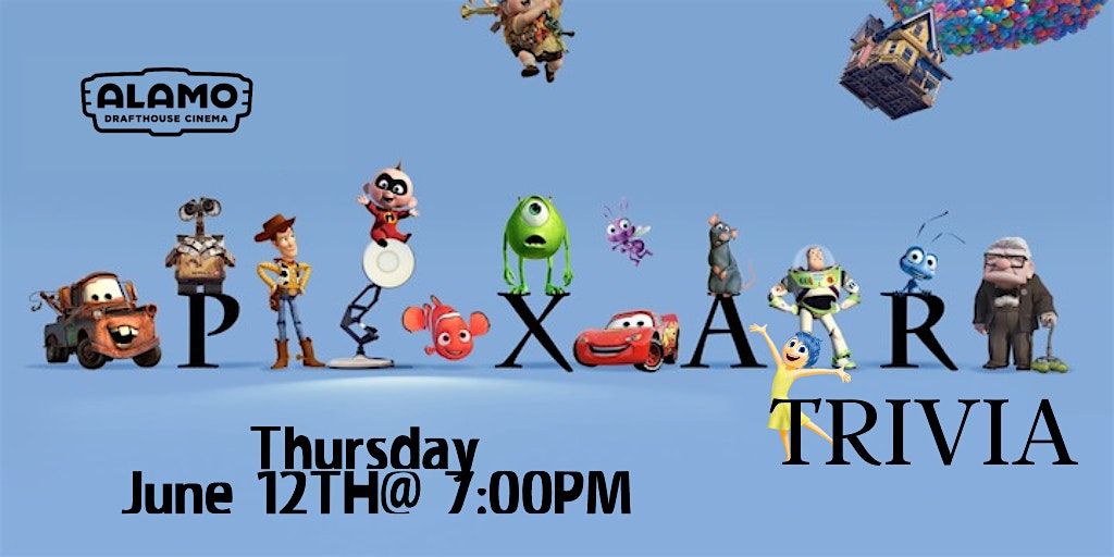 Disney Pixar Movie Trivia at Alamo Drafthouse Cinema Charlottesville, 12 June | Event in Charlottesville | AllEvents