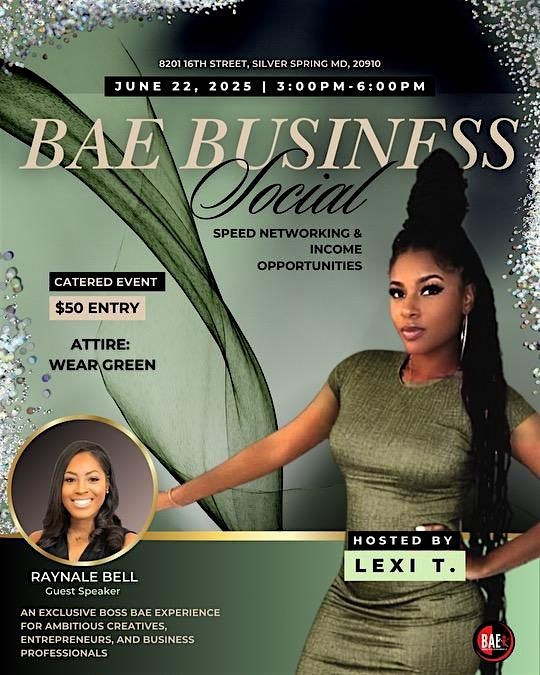 BAE BUSINESS SOCIAL, 22 June | Event in Silver Spring | AllEvents