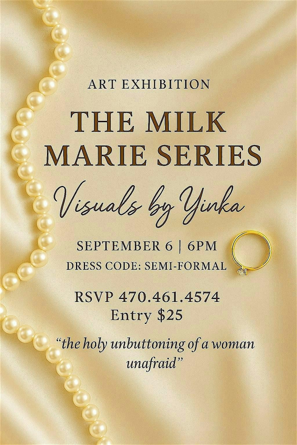 The Milk Marie Series Art Exhibition, 6 September | Event in Atlanta | AllEvents